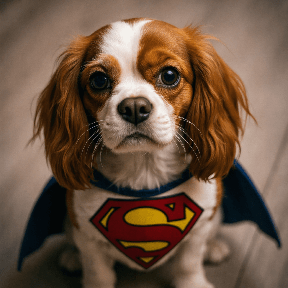 Superhero Cavalier King Charles Spaniel - Dog portraits