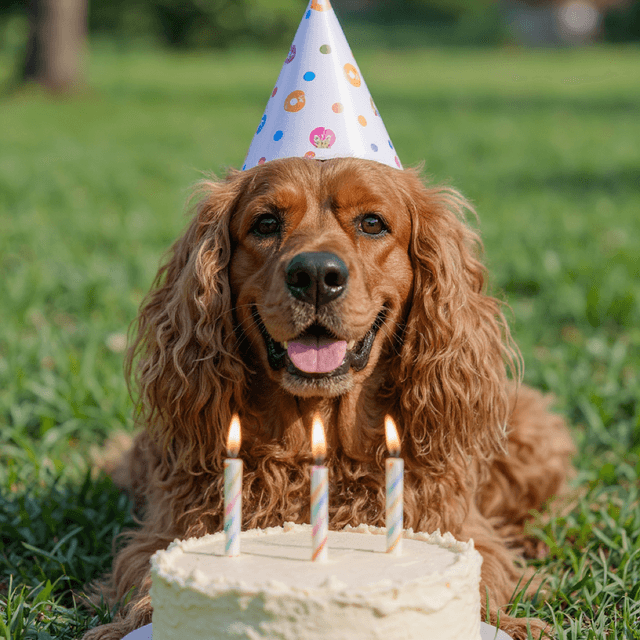 Indonesian English Cocker Spaniel Aniversary - dog portrait AI generator
