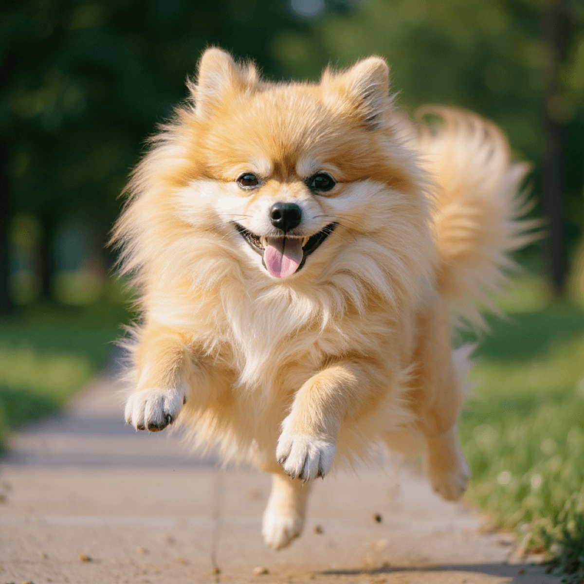 Spanish German Spitz Jump - Dog portraits