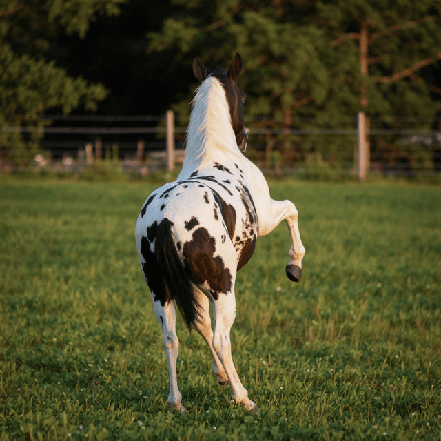 Rabbit American Paint Horse Portrait - custom pet portraits cheap