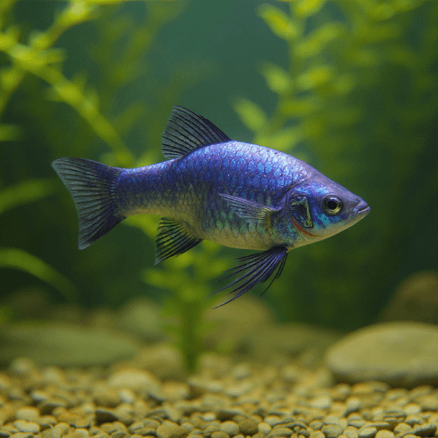 Rabbit Swordtail Fish Portrait Aquarium 3 - custom AI dog portraits