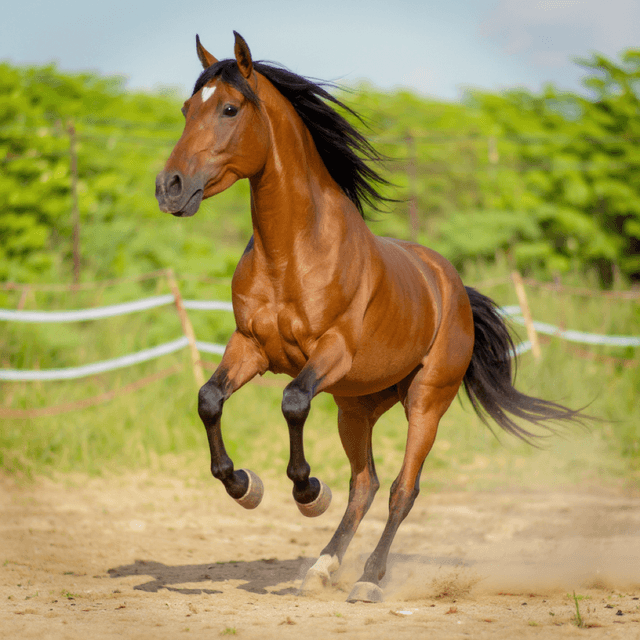 Rabbit Thoroughbred Horse Portrait - pet portraits from photo
