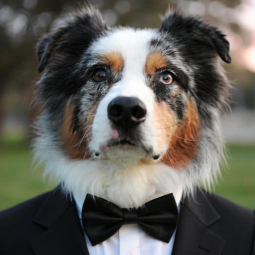 Suite Up Australian Shepherd - Before